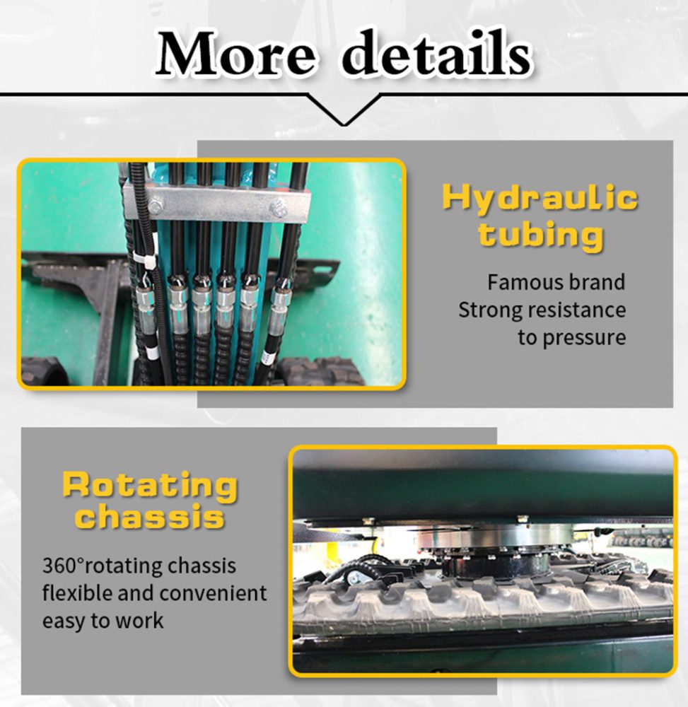 Small Excavator With Auxiliary Tools For Sale